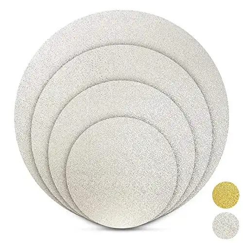 Tortenplatte BACKHERZ Premium Tortenunterlage rund, 4er Set