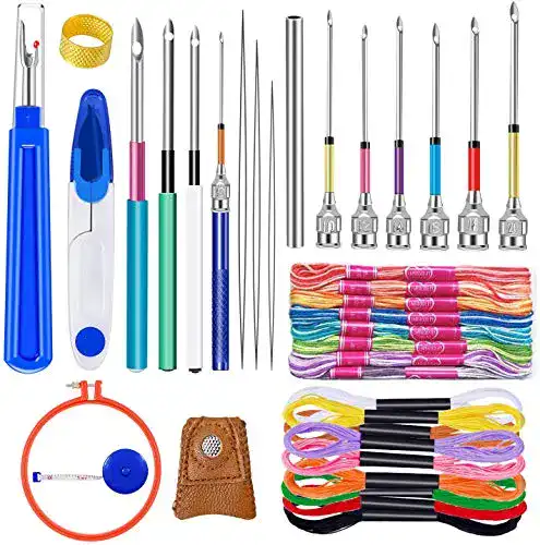 Punch-Needle Ekalee 41 Stück Punch Nadel Set, Stickerei