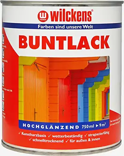 Kunstharzlack Wilckens Buntlack hochglänzend RAL 9001