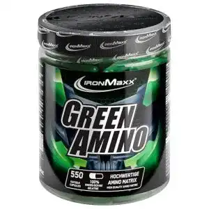 BCAA IronMaxx Green Amino Aminosäure Kapseln, 550 Stück