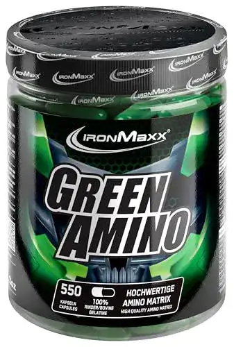 BCAA IronMaxx Green Amino Aminosäure Kapseln, 550 Stück