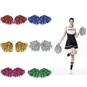 Cheerleader-Pompons FIGFYOU 12 Stücke Cheerleading Pompons