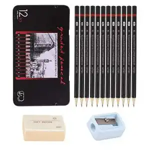 Bleistift Johiux Set und Zeichnung e, Sketching Pencils 8B -2H