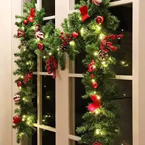 Weihnachtsgirlanden MorTime LED mit Tannenzapfen