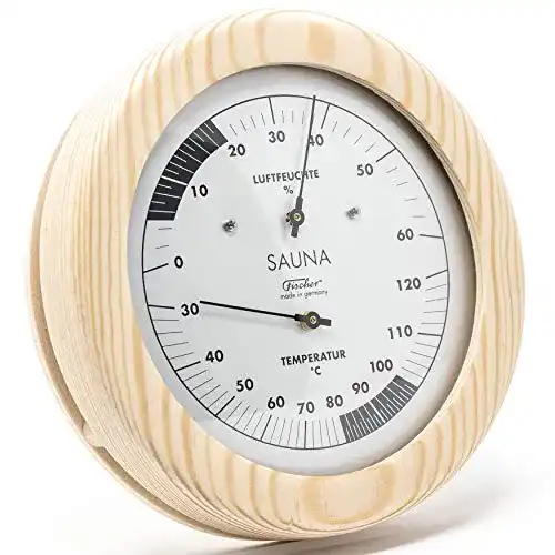 Fischer-Hygrometer Fischer 196TH-03 Sauna-Thermohygrometer