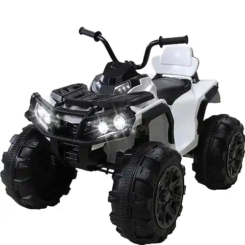 Quad Actionbikes Kinder Elektro Offroad 2 x 35 Watt (Weiß)