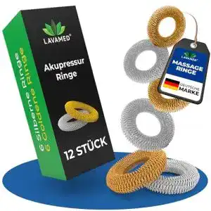 Akupressur-Ring LAVAMED ® Akupressur Ringe 12 Stk.