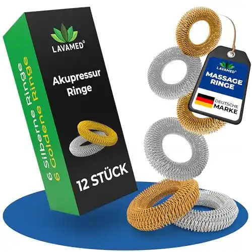 Akupressur-Ring LAVAMED ® Akupressur Ringe 12 Stk.