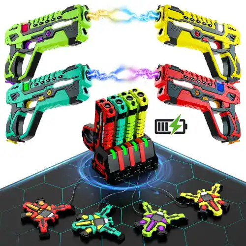 Lasertag-Set VATOS Wiederaufladbares Laser Tag 4er Set