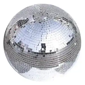 Diskokugel Eurolite Spiegelkugel silber 50 cm, mit zweiter Öse