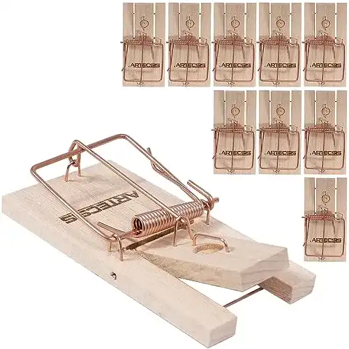 Mausefalle Schlagfalle ARTECSIS 10er Set Mausefallen aus Holz