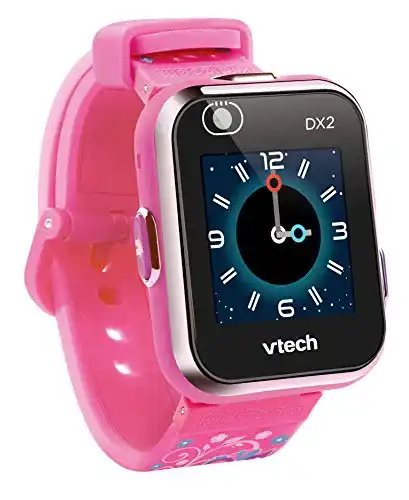 Vtech-Uhr Vtech KidiZoom Smart Watch DX2 pink mit Blümchen
