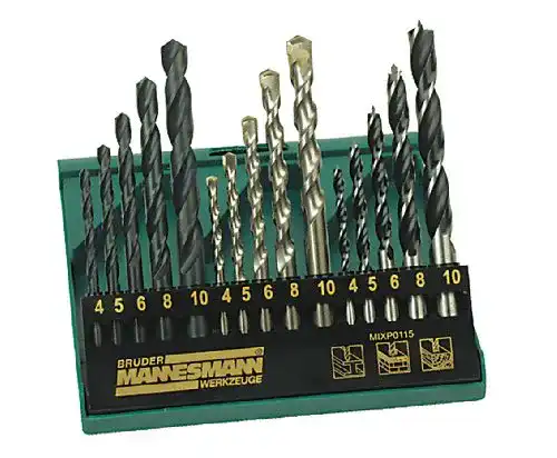 Bohrer-Set Brüder Mannesmann Werkzeug Mannesmann 15-tlg.
