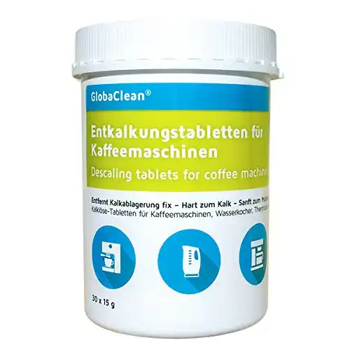 Die beste Entkalkungstabletten Kaffeevollautomat GlobaClean ® 30 Tabs 2026 Test Bestseller Entkalkungstabletten Kaffeevollautomat GlobaClean ® 30 Tabs