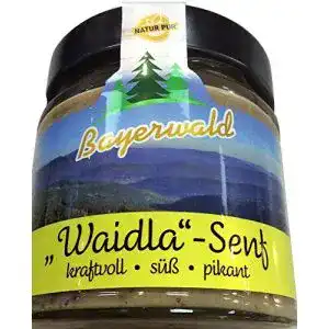 Süßer Senf Wegmann Bayerwald Feinkost, Waidla Senf, 180 ml