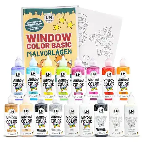 Window-Color LM-Kreativ LM Window Color Set 17 x 82 ml Set