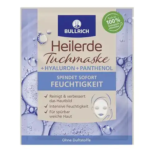 Hyaluron-Tuchmaske Bullrich Heilerde Tuchmaske + Hyaluronsäure