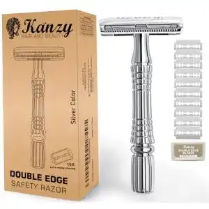 Rasierhobel KANZY HAIR AND BEAUTY Kanzy, Edelstahl, Reise Etui