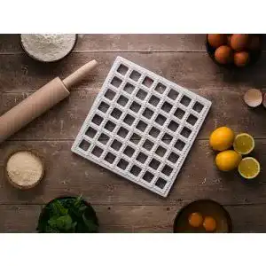 Raviolibrett JD Europe Ravioli-Form für 49 Ravioli