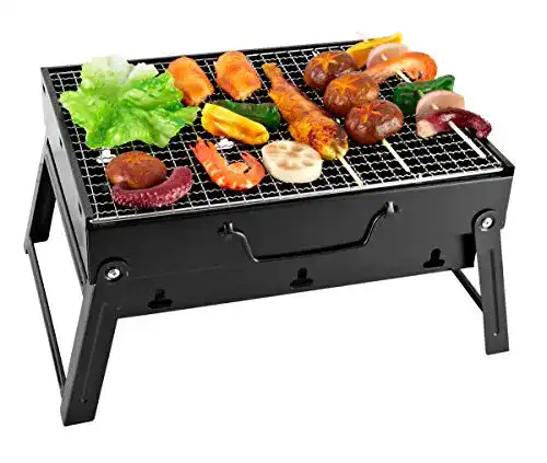 Kleiner Holzkohlegrill Sunjas BBQ Holzkohlegrill Reisegrill