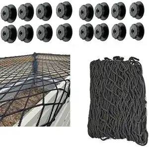 Anhängernetz all-around24 mit Befestigung Rundknöpfen 20St
