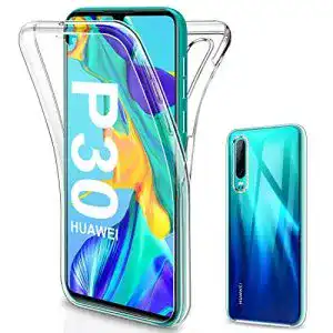 Huawei-P30-Hülle SOGUDE, 360 Grad Full Body, transparent