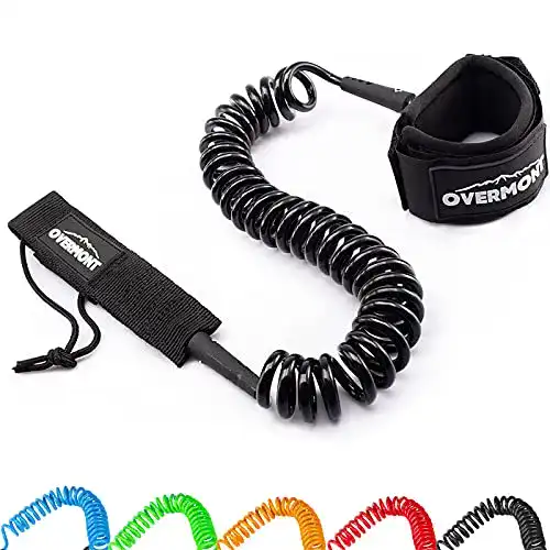 SUP-Leash OVERMONT Surfboard Leash 7mm 10 Fuss TPU