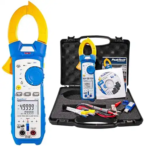 Die beste Stromzange PeakTech 1670 – True RMS mit 4.0 Bluetooth & App 2026 Test Bestseller Stromzange PeakTech 1670 – True RMS mit 4.0 Bluetooth & App