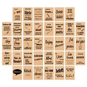 Spruchkarten Edition Seidel Set 36 Postkarten auf Kraftpapier