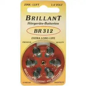 Hörgerätebatterien-312 Brillant 60 X BR 312
