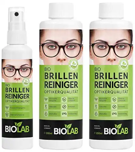 Brillenreiniger BIOLAB Bio und Bildschirmreiniger – Vorteilspack