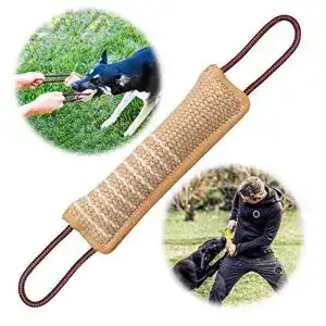 Beißwurst Hund BOW CALICO, Jute Beisswurst, 30 cm