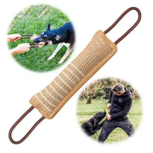Beißwurst Hund BOW CALICO, Jute Beisswurst, 30 cm
