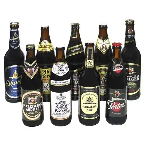 Schwarzbier gourmeo24.com Bierset, 9 Flaschen