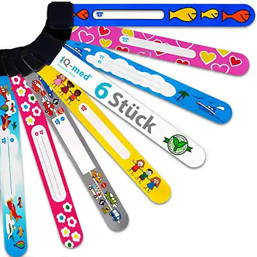 Notfallarmband Kinder iQ-med Notfall-Armband, 6er Set