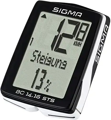 Die beste Sigma-Fahrradcomputer SIGMA SPORT BC 14.16 STS, Kabellos 2026 Test Bestseller Sigma-Fahrradcomputer SIGMA SPORT BC 14.16 STS, Kabellos