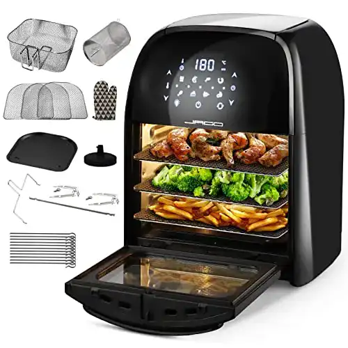 Heißluftfritteuse mit Grillfunktion Jago ® XXXL 8in1