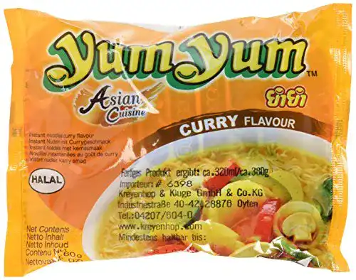 Yum-Yum-Nudeln Yum Yum Instantnudeln, Curry, 30 x 60 g