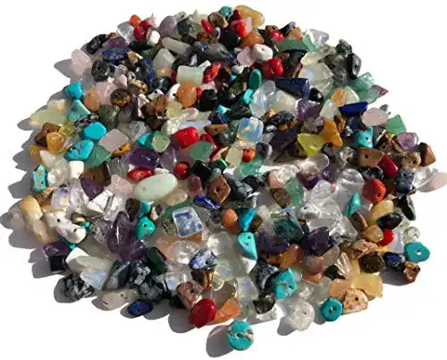 Edelsteinperlen Rhinestone Paradise Naturform Perlen 100g