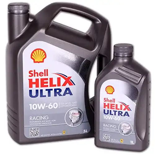 Die beste Motoröl 10w60 Shell 10W-60 Helix Ultra Racing - 10W60 5 +1 Liter 2026 Test Bestseller Motoröl 10w60 Shell 10W-60 Helix Ultra Racing – 10W60 5 +1 Liter