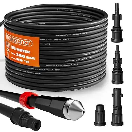 Die beste Rohrreinigungsschlauch Deuba Set 15m 160 Bar inkl 4 Adapter 2026 Test Bestseller Rohrreinigungsschlauch Deuba Set 15m 160 Bar inkl 4 Adapter