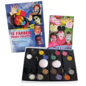 Kinderschminke Eulenspiegel 212011 – Profi Schmink-Palette