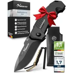 Bergkvist-Messer BERGKVIST ® K10 Klappmesser mit Schleifstein