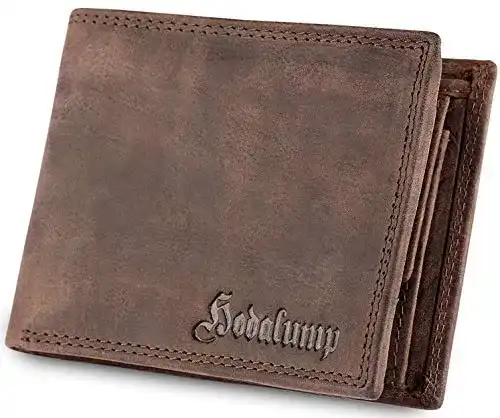 Geldbörse Unisex hodalump Echt-Leder Geldbörse Premium