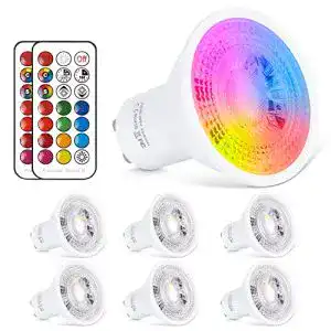 LED-Lampe mit Fernbedienung ChangM LED GU10 Lampe RGB