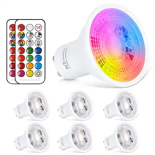 LED-Lampe mit Fernbedienung ChangM LED GU10 Lampe RGB