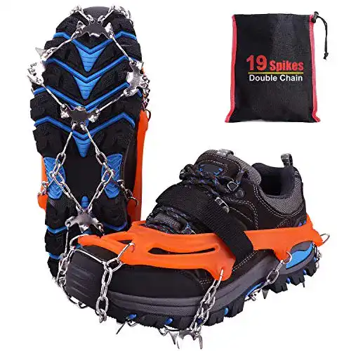Steigeisen Rakaraka für Bergschuhe, Schuhkrallen 19 Edelstahl