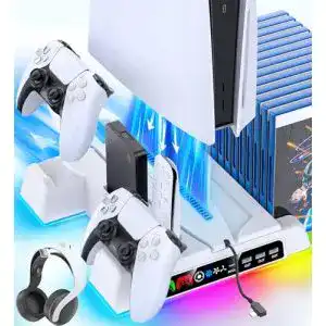 PS5-Standfuß OIVO PS5 Standfuß mit 3 Stufen Lüfter und PS5