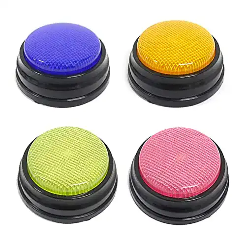 Buzzer Irishom 4 Stück mit Aufnahmefunktion und Licht
