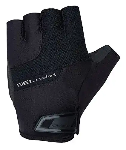 Chiba-Fahrradhandschuhe Chiba Gel Comfort Farbe Schwarz